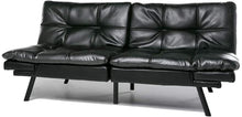 Load image into Gallery viewer, Futon Sofa Bed Memory Foam Couch Sleeper Daybed Foldable Convertible Loveseat (Black)
